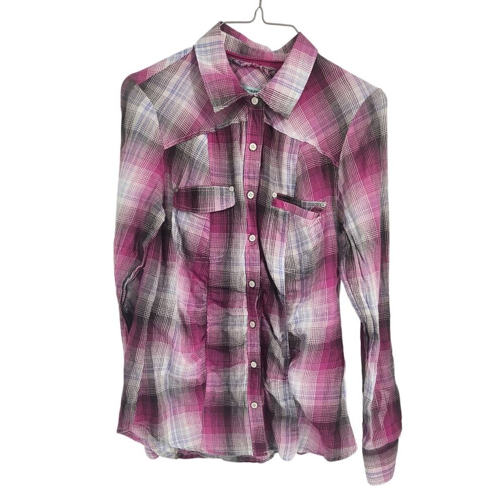 Maurices Plaid Button Down Top - Women's Size Medium